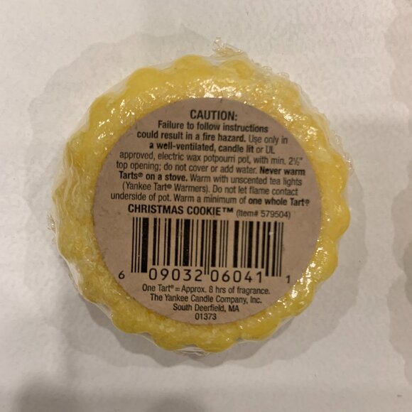 Yankee Candle Wax Tarts CHRISTMAS COOKIE Rare and Retired Label x 4 - Picture 5 of 5